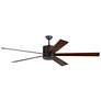 3_72" Visual Comfort Vision Bronze LED Large Ceiling Fan with Remote more views