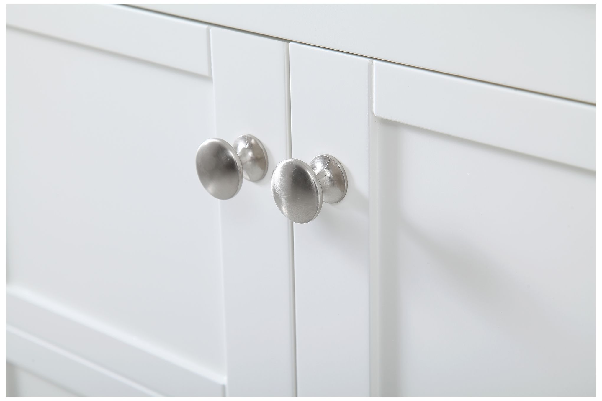 72-Inch White Double Sink Bathroom Vanity with Calacatta White Quartz Top