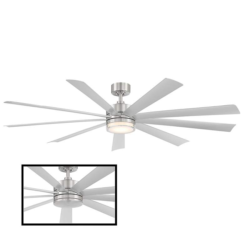 Image 6 72 inch Wynd XL Stainless Steel LED Smart Ceiling Fan more views