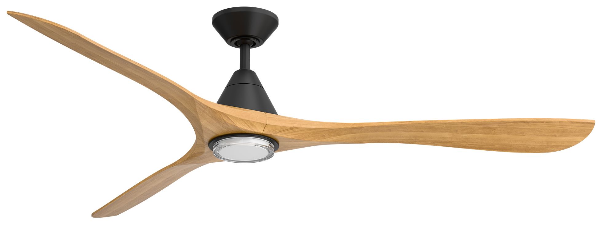 72" Modern Forms Carve Matte Black Smart Ceiling Fan with Remote