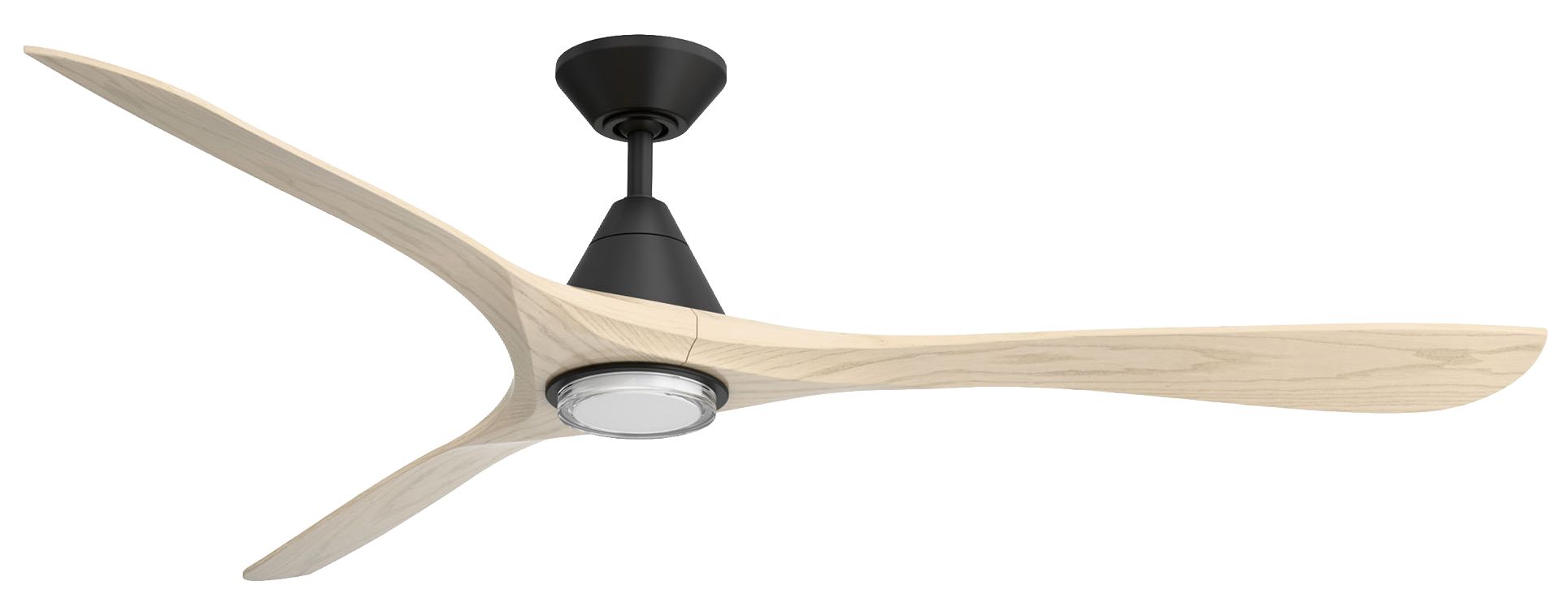 72" Modern Forms Carve Matte Black Smart Ceiling Fan with Remote