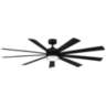 72" Modern Forms Wynd XL Black Wet Location LED Smart Ceiling Fan