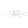 72" Modern Forms Wynd XL Matte White 2700K LED Smart Ceiling Fan