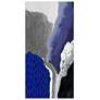 2_72" x 36", Cobalt Abstract A Frameless Tempered Glass Wall Art