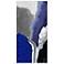 72" x 36", Cobalt Abstract A Frameless Tempered Glass Wall Art