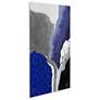 3_72" x 36", Cobalt Abstract A Frameless Tempered Glass Wall Art more views
