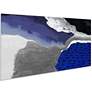 5_72" x 36", Cobalt Abstract A Frameless Tempered Glass Wall Art more views