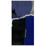 2_72" x 36" Cobalt Abstract B Frameless Tempered Glass Wall Art