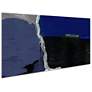 6_72" x 36" Cobalt Abstract B Frameless Tempered Glass Wall Art more views