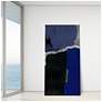 7_72" x 36" Cobalt Abstract B Frameless Tempered Glass Wall Art more views