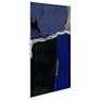 72" x 36" Cobalt Abstract B Frameless Tempered Glass Wall Art