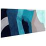 6_72" x 36", Puzzle Blues A Frameless Tempered Glass Wall Art more views