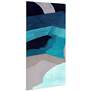 72" x 36", Puzzle Blues A Frameless Tempered Glass Wall Art