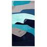 2_72" x 36" Puzzle Blues D Frameless Tempered Glass Wall Art