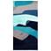 72" x 36" Puzzle Blues D Frameless Tempered Glass Wall Art