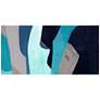4_72" x 36" Puzzle Blues D Frameless Tempered Glass Wall Art more views