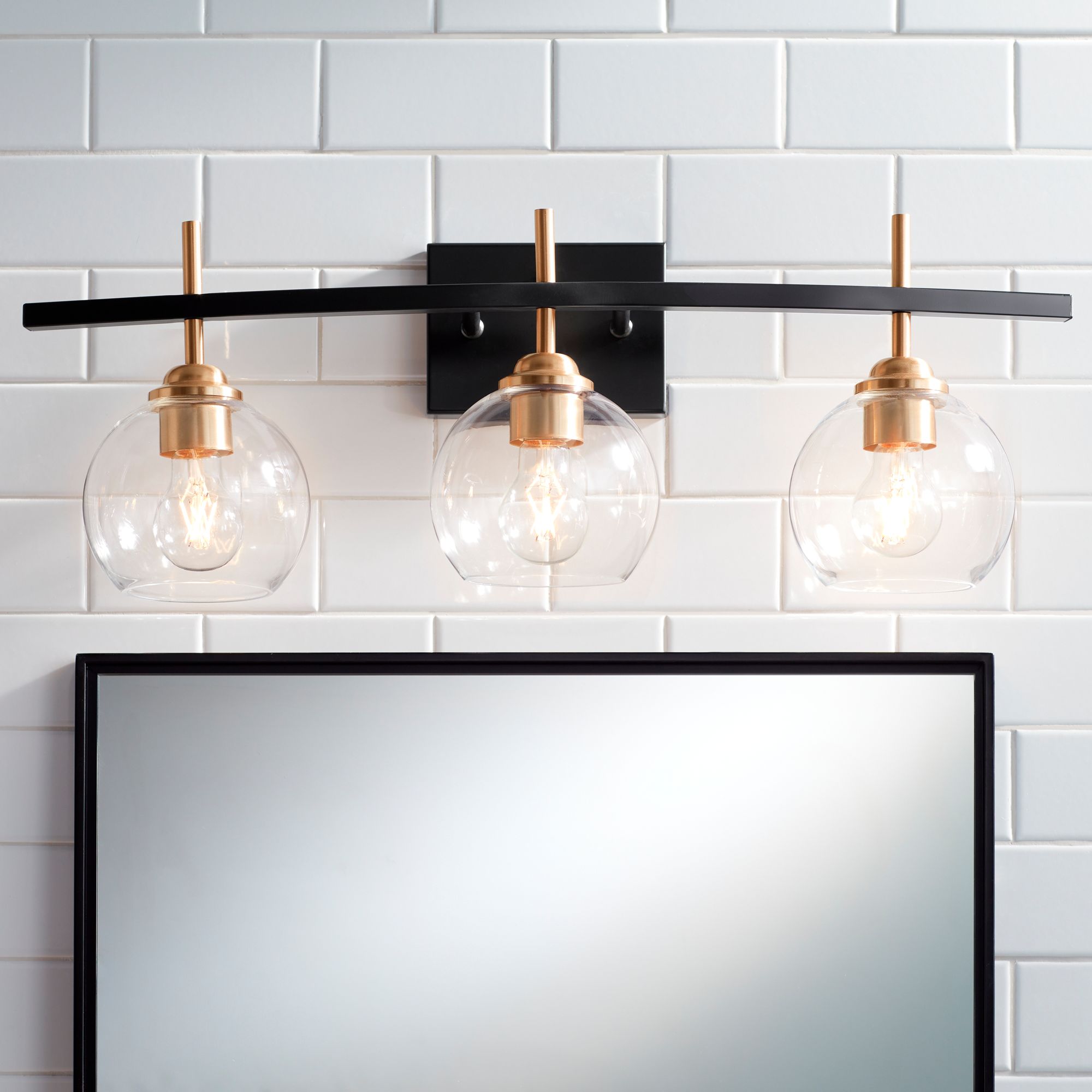 Watch A Video About the Duka 3 Light Black and Gold Bath Light