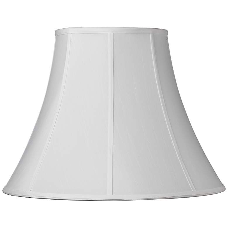 Image 1 72387 - White Shantung Soft Bell Lamp Shade