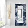Moon Jellies Art Glass 36" x 72" Rectangular Wall Mirror in scene