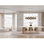1_Hudson Valley Griston 53" Wide Aged Brass 10-Light LED Island Light in scene