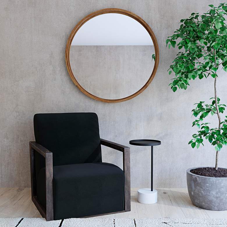 Image 1 Banyan 23" High Bronze And Marble Scatter Table in scene