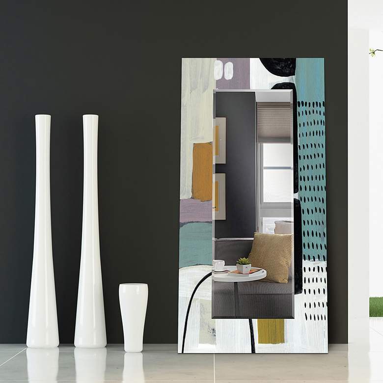 Image 1 Introductions III 36 inch x 72 inch Rectangular Wall Mirror in scene