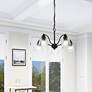 1_Montgomery 24" Wide Black 5-Light Chandelier in scene