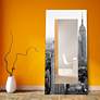 My N.Y. Tempered Art Glass 36" x 72" Rectangular Wall Mirror in scene