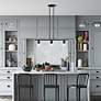 1_Montgomery 30" Wide Black 3-Light Linear Pendant in scene