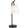 73D13 - Dark Bronze Table Lamp with 1 Outlet and Bolt Down Kit