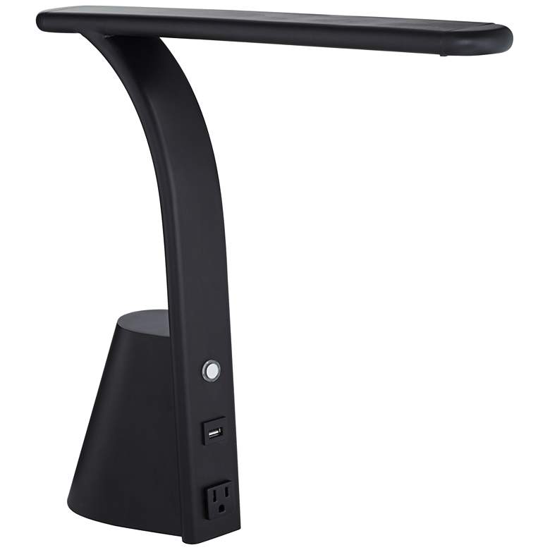Image 1 73E56 - LED Desk Lamp with 1 Outlet and 1 USB
