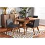 1_Baxton Studio Nexus Dark Gray Fabric 5-Piece Dining Set in scene