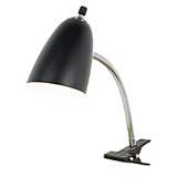 Brushed Nickel Gooseneck Headboard Clip Lamp 74410 Lamps Plus Black Gooseneck Headboard Clip Lamp