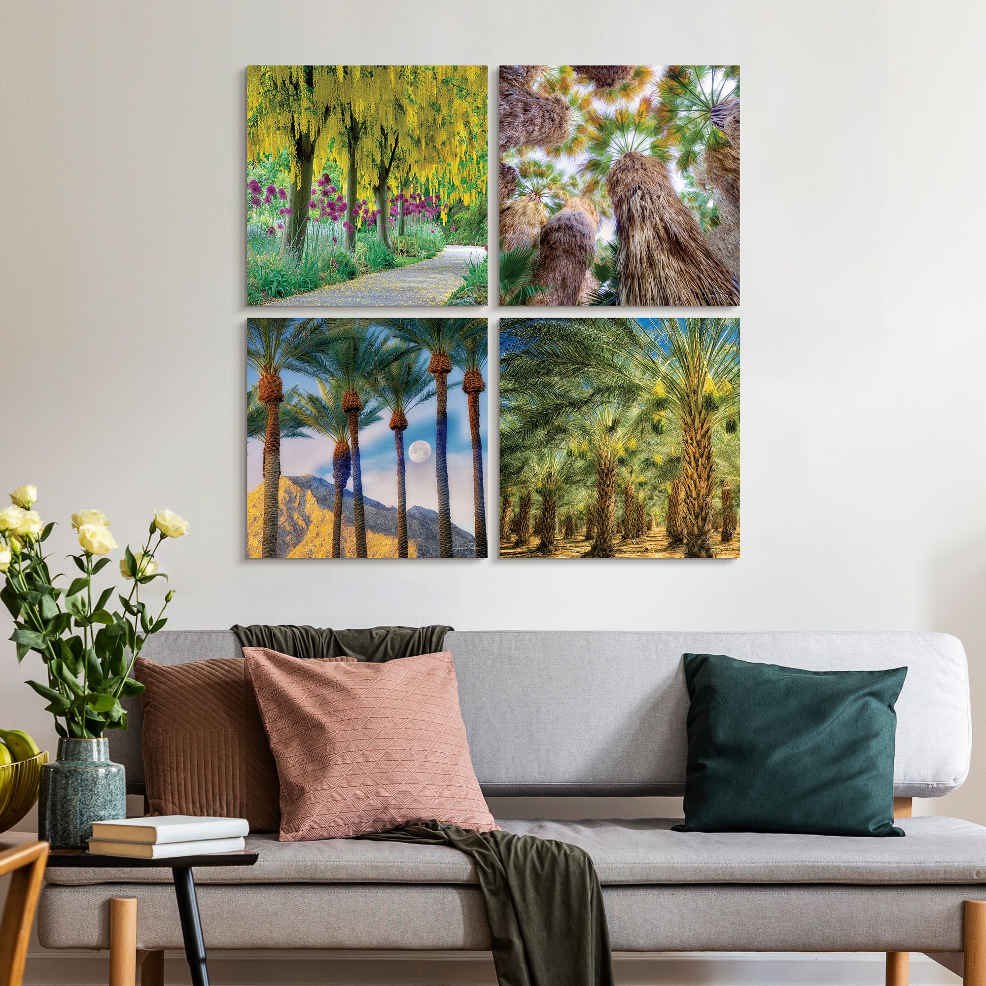 ARTCANVAS Palm Island Home outlet Decor Square Canvas Art Print