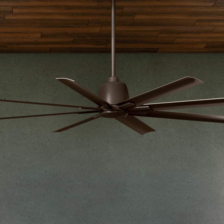 Image 2 75" Kichler Breda Outdoor Satin Bronze Large Ceiling Fan with Remote