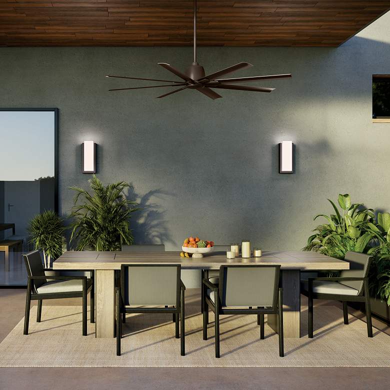 Image 7 75" Kichler Breda Outdoor Satin Bronze Large Ceiling Fan with Remote more views
