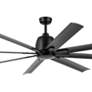 2_75" Kichler Breda Satin Black Large Outdoor Ceiling Fan with Remote more views