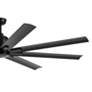 3_75" Kichler Breda Satin Black Large Outdoor Ceiling Fan with Remote more views