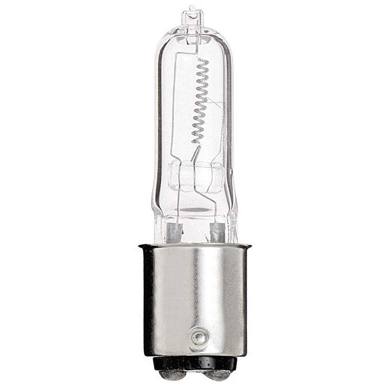 Image 1 75 Watt Clear Double Contact Halogen Light Bulb