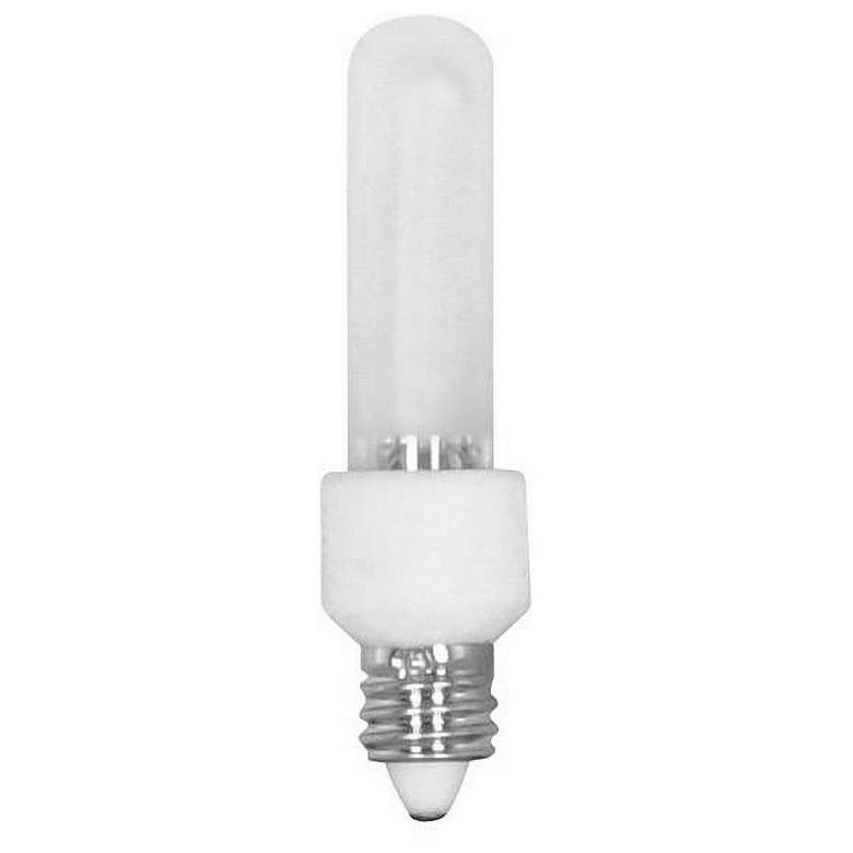Image 1 75 Watt Dimmable Mini Candelabra Frosted Halogen Light Bulb