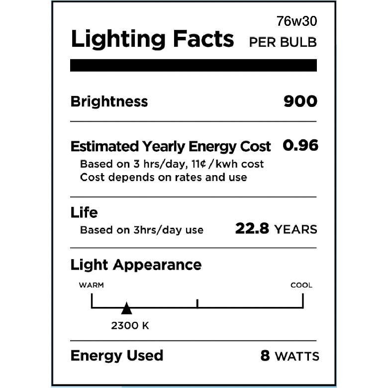 Image 2 75 Watt Equivalent Amber 8W LED Dimmable Edison Bulb more views