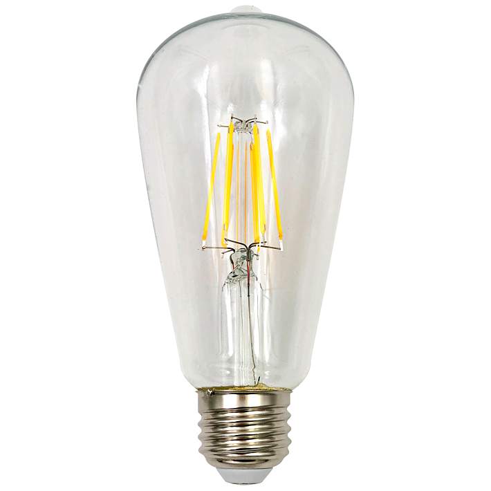 75 Watt Equivalent Clear 8 Watt LED Dimmable Edison Bulb - Plus