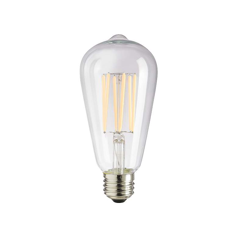 Image 1 75 Watt Equivalent Clear 8 Watt LED Dimmable Edison Bulb