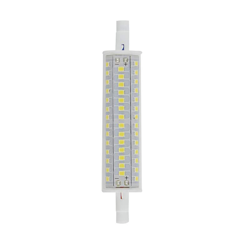 Image 2 75 Watt Equivalent Satco Clear 10W LED Dimmable Linear Bulb more views