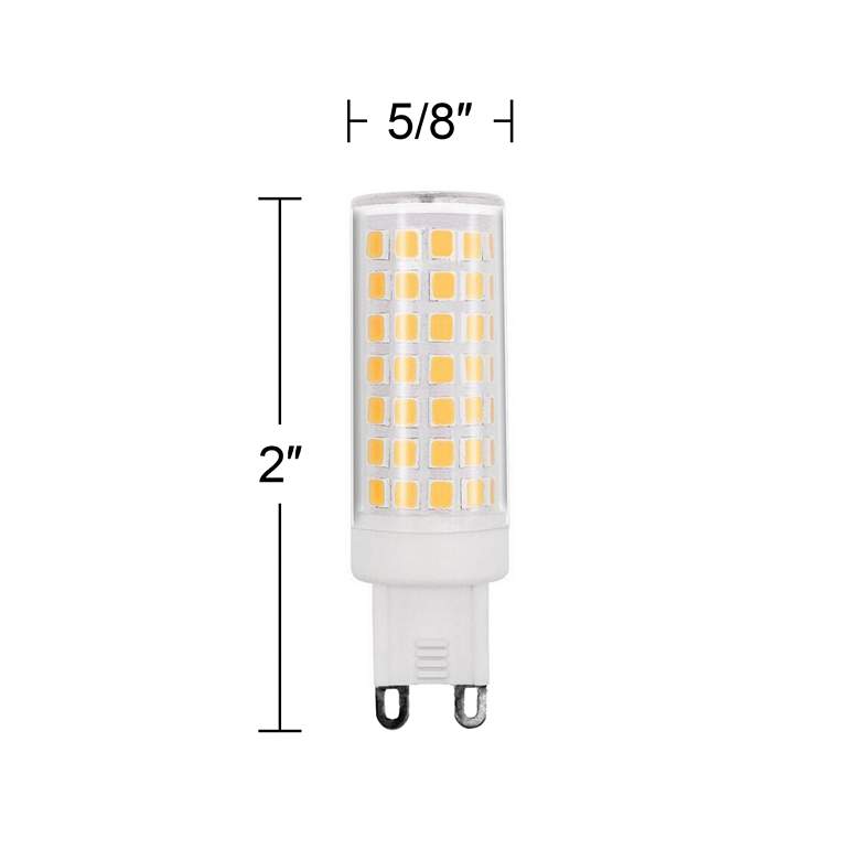 Image 3 75 Watt Equivalent Tesler 6 Watt LED Dimmable G9 Base Bulb 2 Pack more views