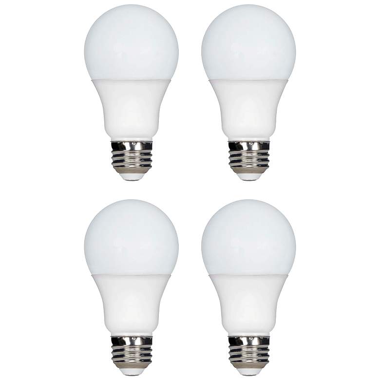 Image 1 75 Watt Equivalent Tesler Frosted 9W LED Dimmable 4-Pack