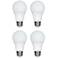 75 Watt Equivalent Tesler Frosted 9W LED Dimmable 4-Pack