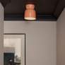 Thumbnail1 of Radiance Hourglass 7 1/2" Wide Gloss Blush Ceiling Light in scene