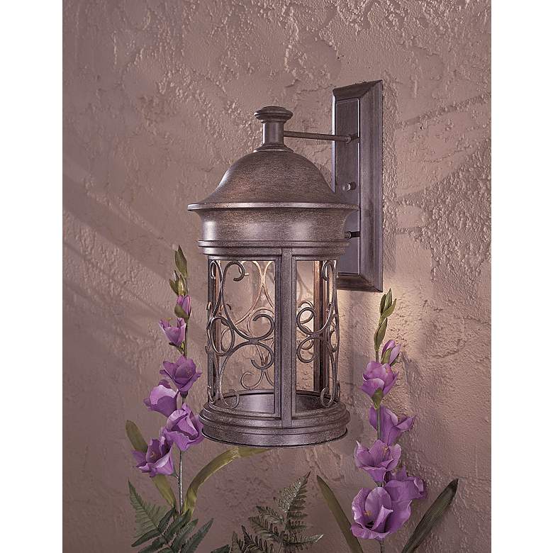 Image 1 Minka Lavery Sage Ridge 22 1/4 inch High Dark Sky Outdoor Wall Light in scene