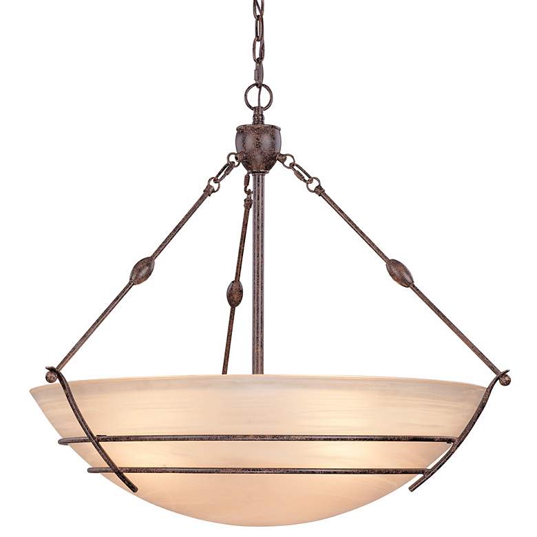 Image 1 75550 - Frosted Champagne Glass Pendant Light
